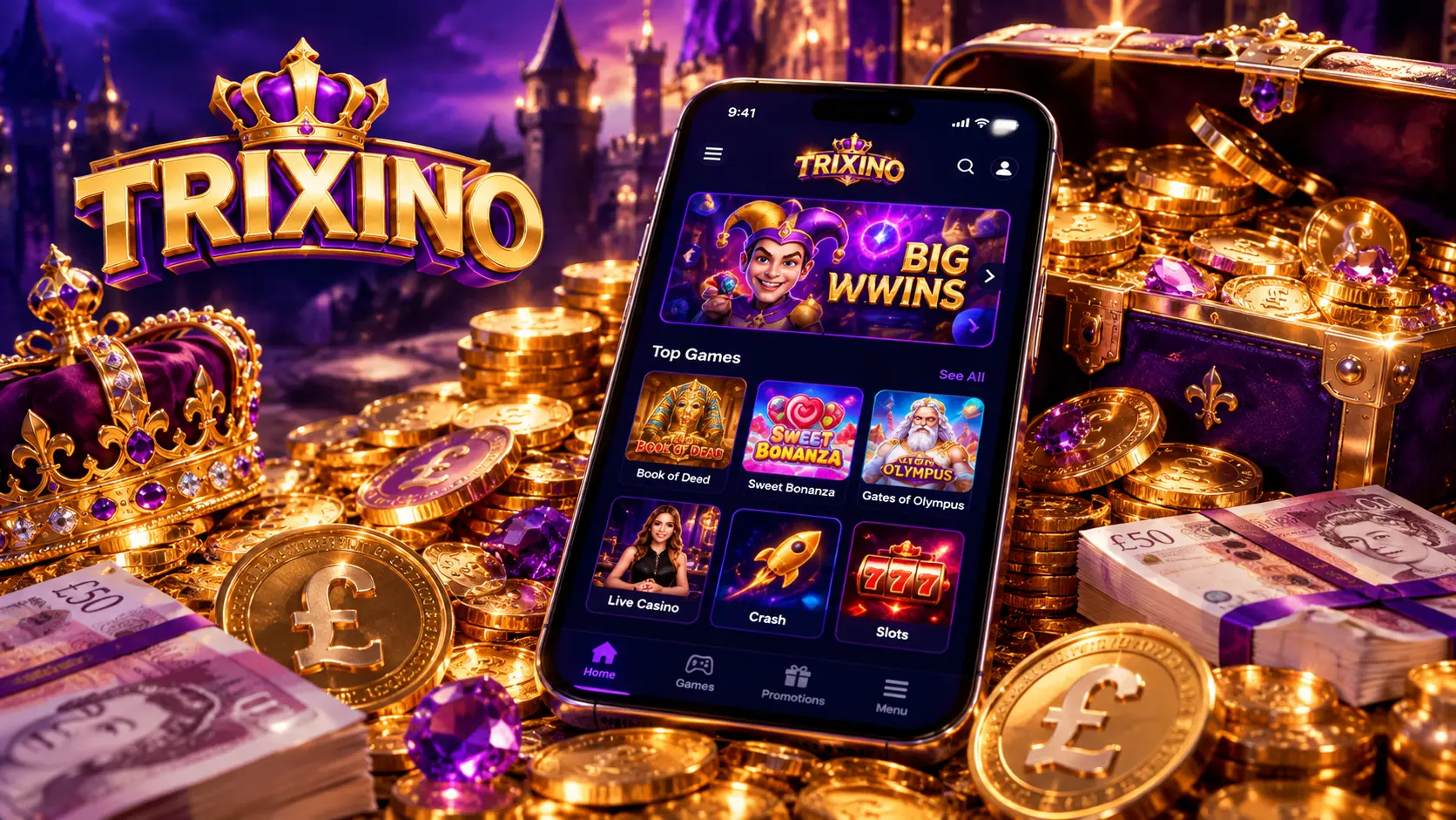 Trixino mobiele ervaring — browser-gebaseerd spelen op iOS en Android